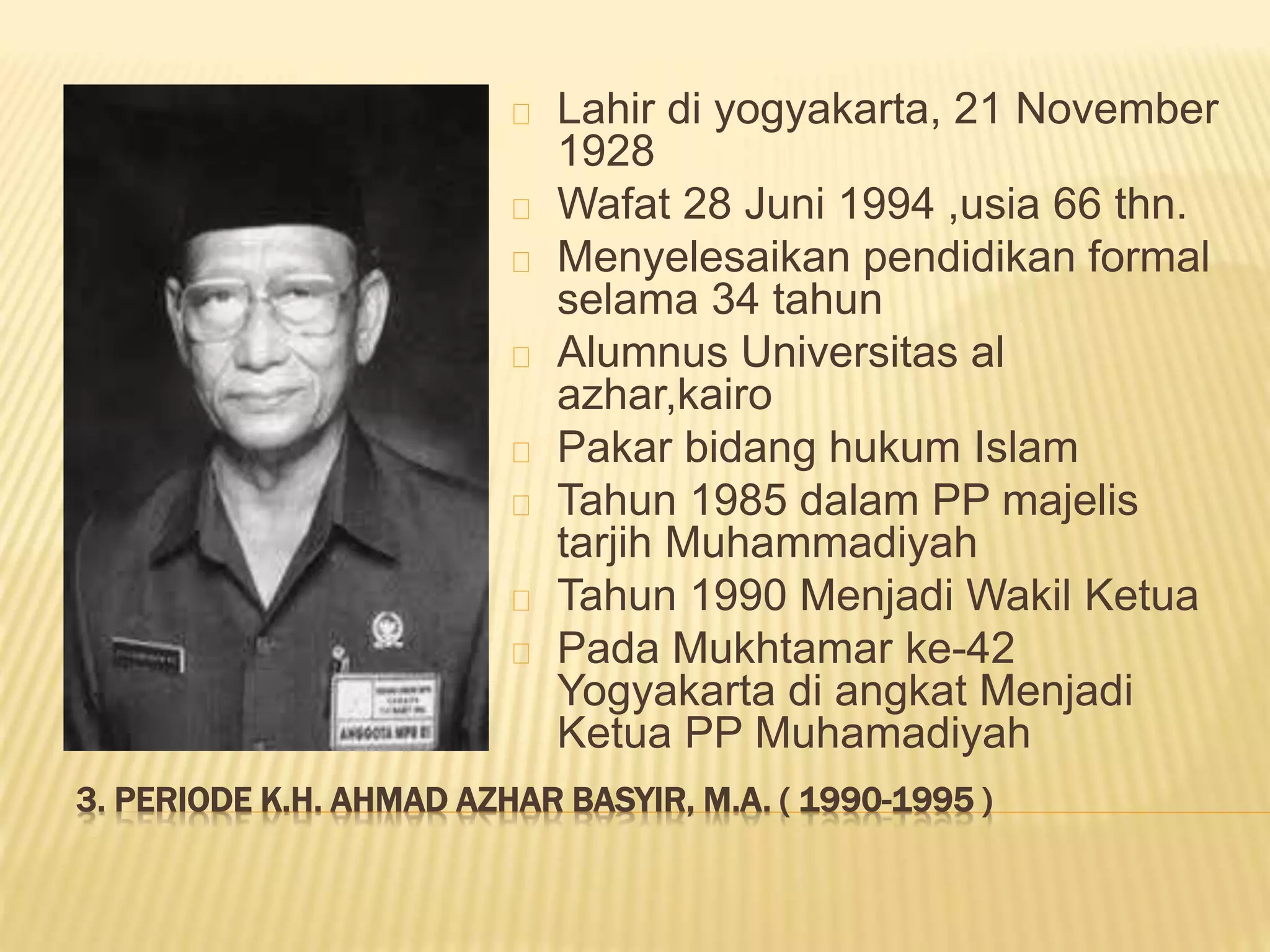 Muhammadiyah masa orde baru sampai refolusi | PPTX