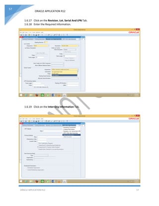 Oracle Inventory Complete Implementation Setups. | PDF