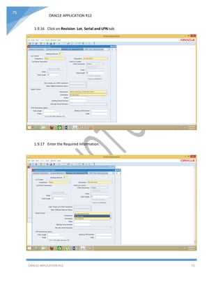 Oracle Inventory Complete Implementation Setups. | PDF