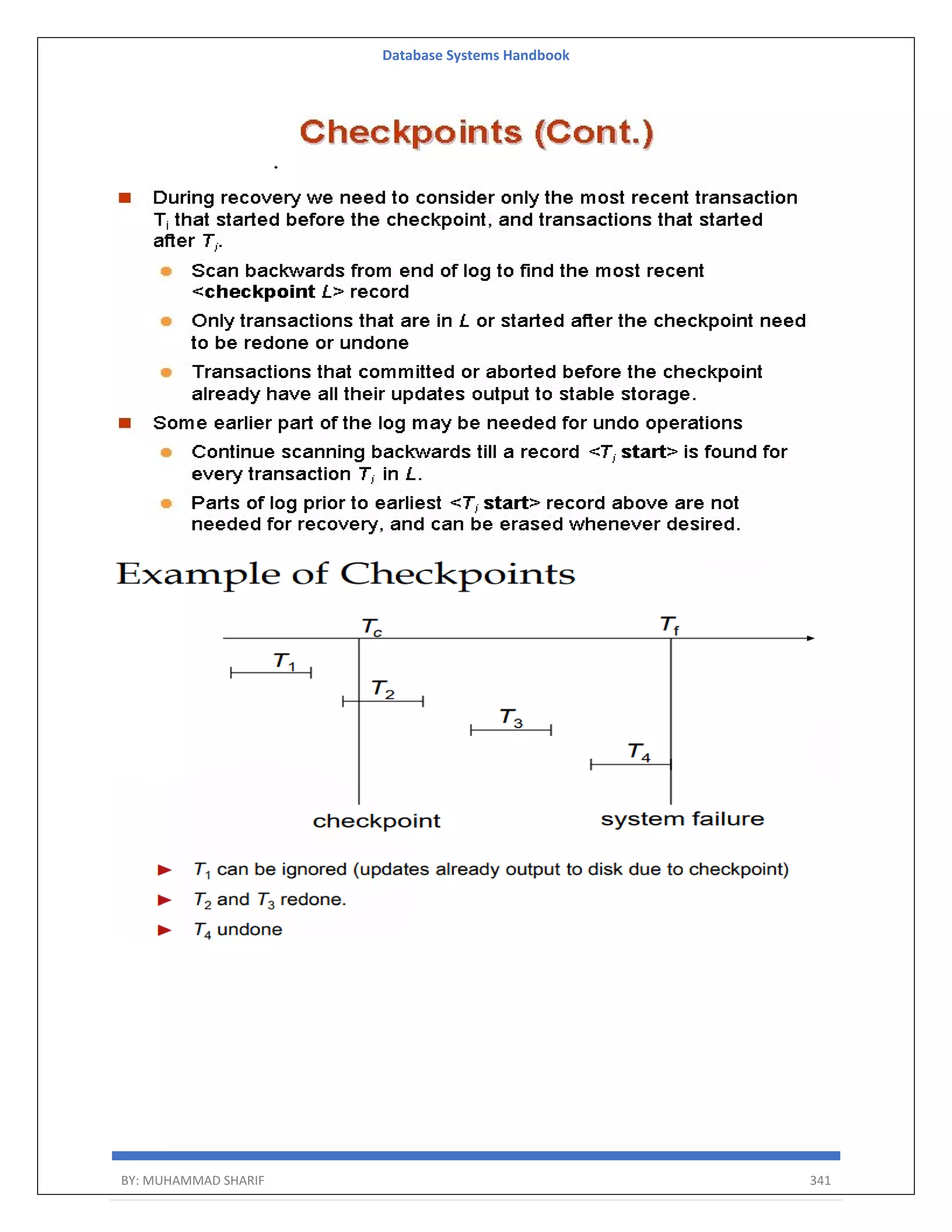 Database Systems Handbook BY: MUHAMMAD SHARIF 341 