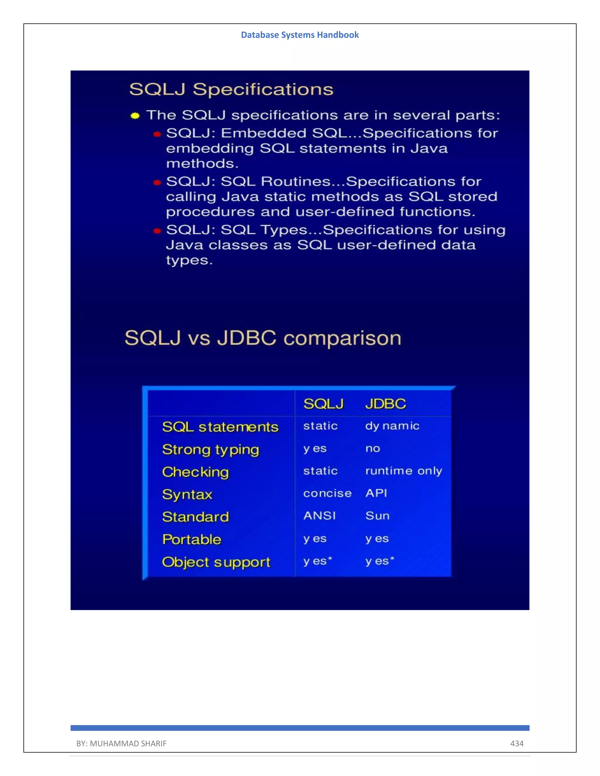 Database Systems Handbook BY: MUHAMMAD SHARIF 434 