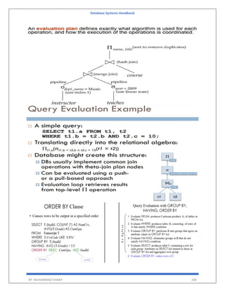 Database Systems Handbook
BY: MUHAMMAD SHARIF 208
 