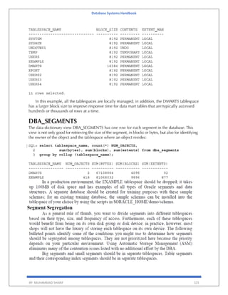 Database Systems Handbook
BY: MUHAMMAD SHARIF 325
 