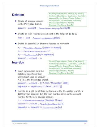 Database Systems Handbook
BY: MUHAMMAD SHARIF 197
 