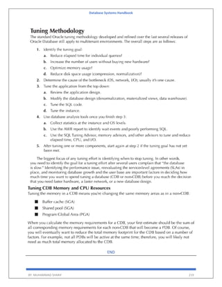 Database Systems Handbook
BY: MUHAMMAD SHARIF 219
END
 
