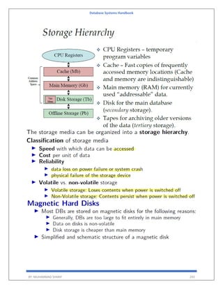 Database Systems Handbook
BY: MUHAMMAD SHARIF 293
 