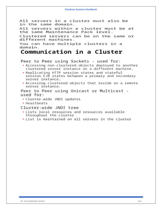 Database Systems Handbook
BY: MUHAMMAD SHARIF 450
 