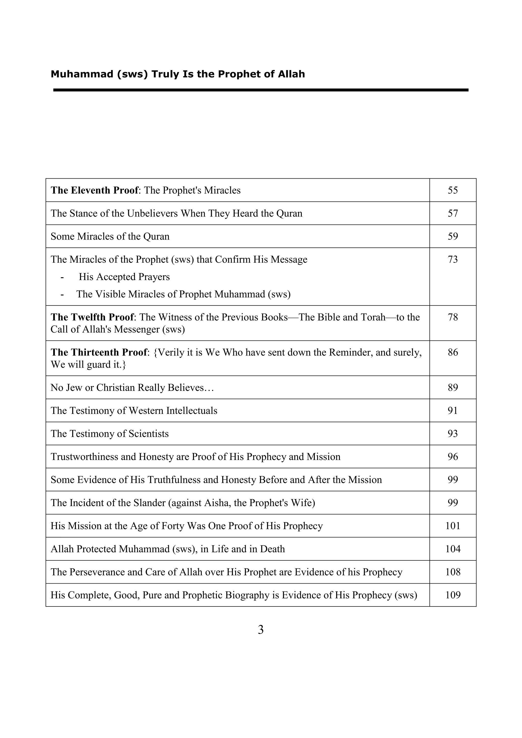 Muhammad (sws) Truly Is the Prophet of Allah | PDF