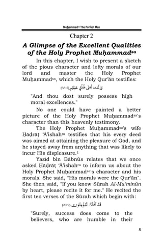 Perfect Muhammad Muhammad (peae be upon him)The Perfect Man | PDF