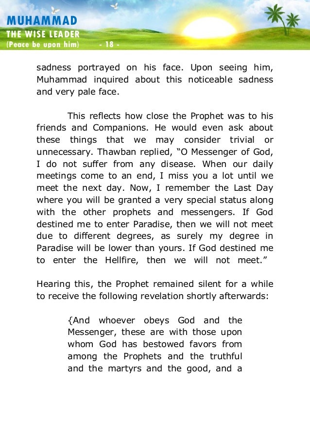 leadership principles of prophet muhammad Islam itself is a school and its prophet muhammad (pbuh) prophet muhammad (pbuh) as a teacher, the principles of leadership, manners in islam,. leadership principles of prophet muhammad Islam itself is a school and its prophet muhammad (pbuh) prophet muhammad (pbuh) as a teacher, the principles of leadership, manners in islam,.