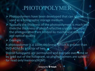 3d optical data storage ppt | PPTX