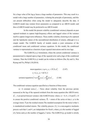 VOLATILITY ANALYSIS IN FINANCIAL TIME SERIES USING THE ARCH AND GARCH ...