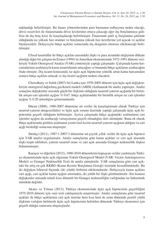 VALIDITY OF TRIPLET DEFICIT HYPOTHESIS FOR TURKISH ECONOMY: TIME SERIES ...