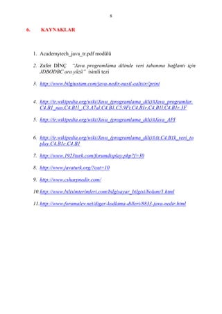 Programlama Dili Olarak JAVA - Muhammet ÇAĞATAY | PDF