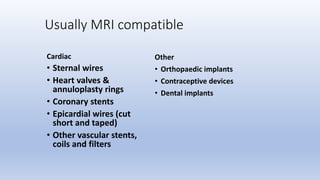 Contraindications to MRI | PPT