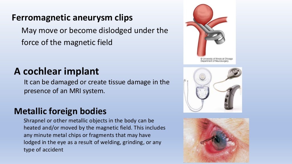 Contraindications to MRI