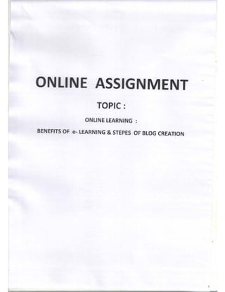 online assignment