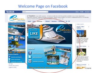 Welcome Page on Facebook
 