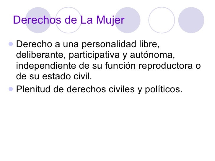 Resultado de imagen para derechos sobre las mujeres