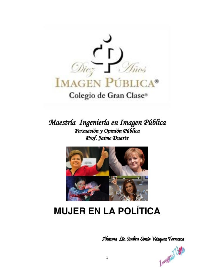 la mujer en la politica la mujer en la politica