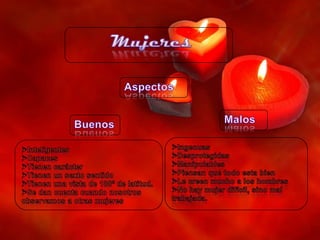 MujeresAspectosMalosBuenosIngenuas