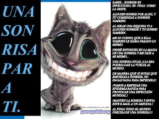 UNA
SON
RISA
PAR
A
TI.
 