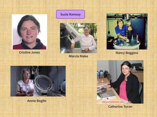 Cristine Jones
Suzie Ramsay
Marcia Rieke
Nancy Boggess
Annie Boglin
Catherine Turon
 