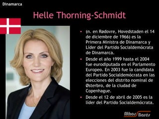 Dinamarca


            Helle Thorning-Schmidt
                       • (n. en Rødovre, Hovedstaden el 14
                ...