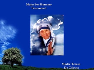 Mujer Ser HumanoMujer Ser Humano
FenomenalFenomenal
Madre TeresaMadre Teresa
De CalcutaDe Calcuta
 