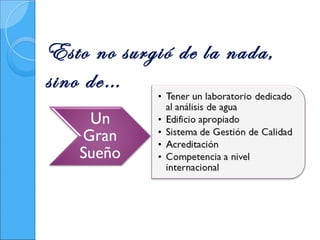 Esto no surgió de la nada,
sino de…
 