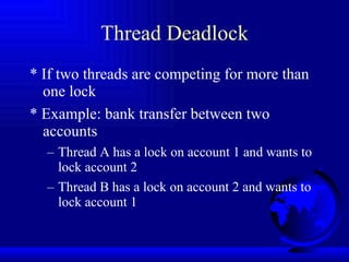 Threads Competing Threads in java | PPT