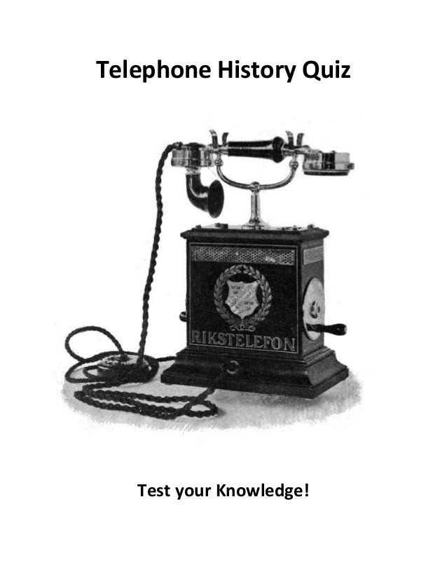 Mukesh Valabhji Telephone History Quiz