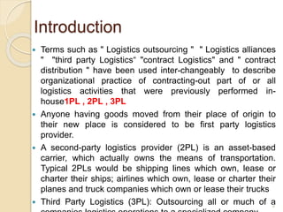 Study on 3PL | PPTX