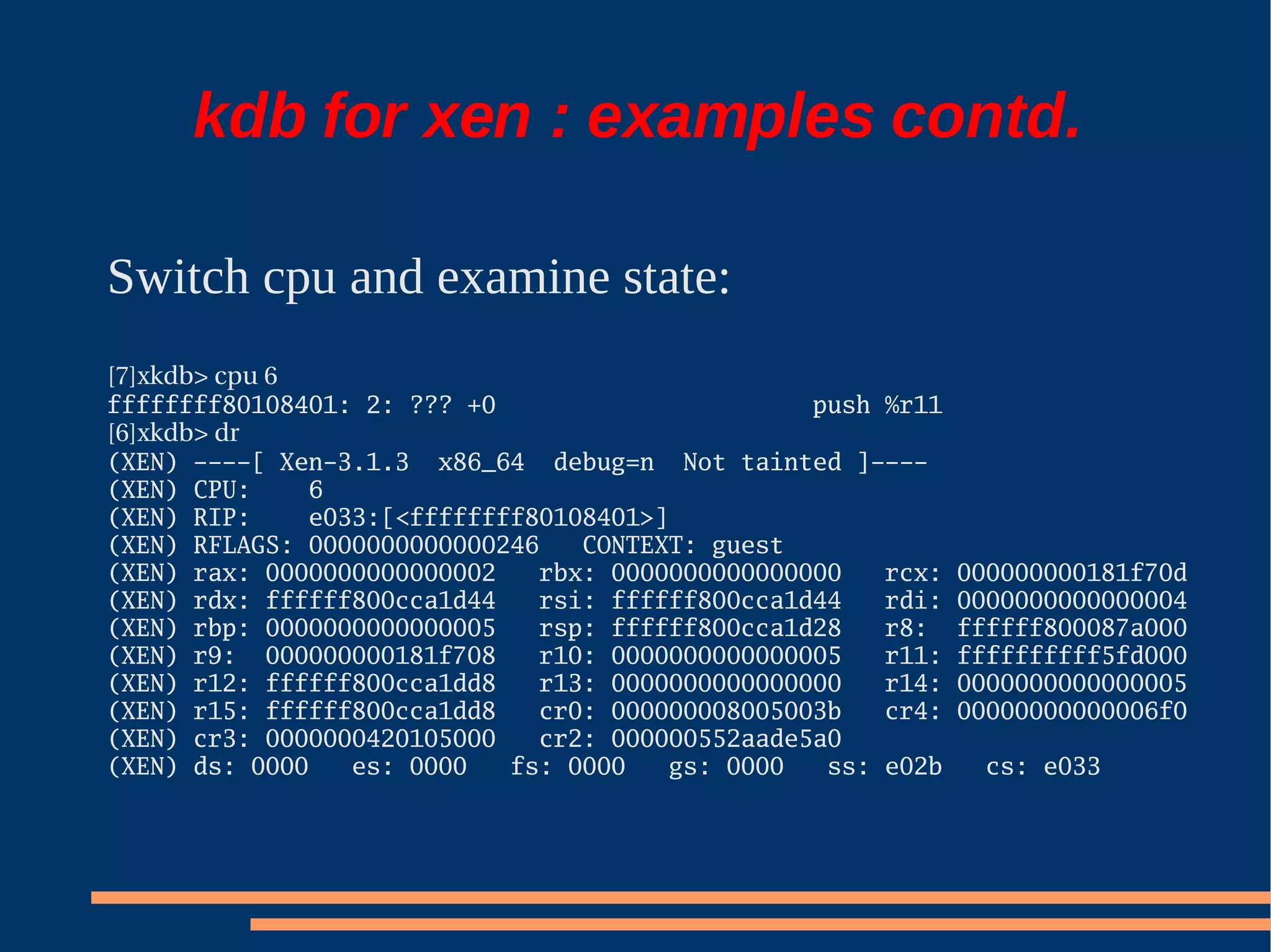 XS Boston 2008 Debugging Xen