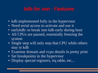 XS Boston 2008 Debugging Xen