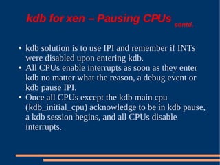 XS Boston 2008 Debugging Xen