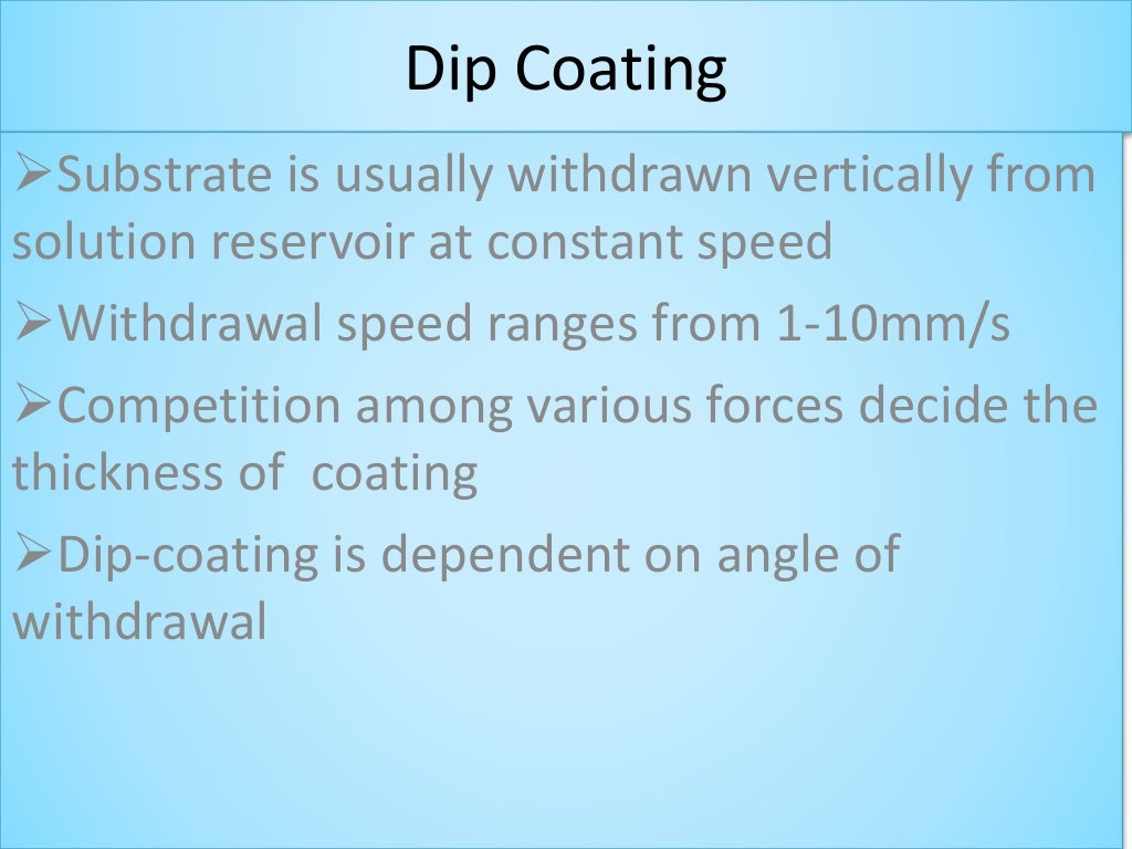 dip coating