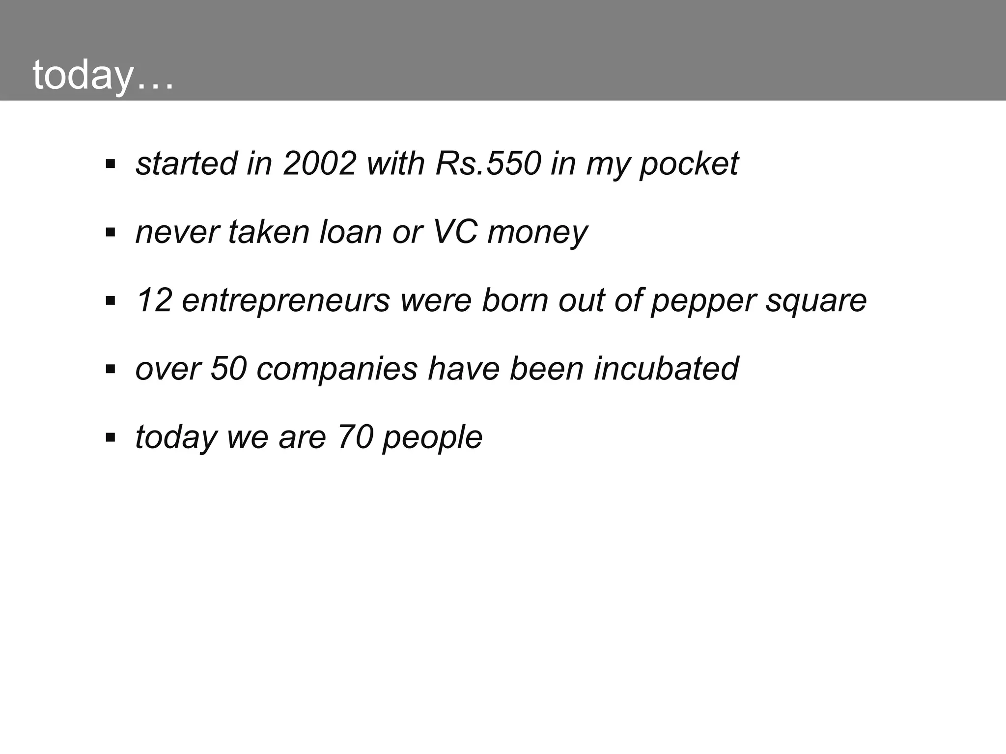 you don't go to people when you need - you are always with them