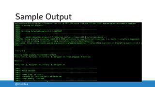 Sample Output
@muktaa
 