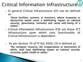 National Critical Information Infrastructure Protection Centre (NCIIPC): Role and Responisbilities Slide 4