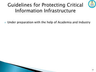 National Critical Information Infrastructure Protection Centre (NCIIPC): Role and Responisbilities Slide 52