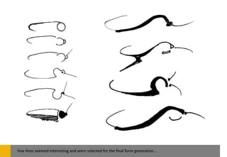 Few lines seemed interesting and were selected for the final form generation….
 