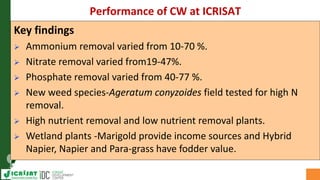 Asia Regional Planning Meeting-Efficient use of limited water resource:Safe Reuse of Wastewater (grey water) in Agriculture by Dr Mukund Patil