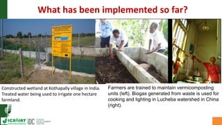 Asia Regional Planning Meeting-Efficient use of limited water resource:Safe Reuse of Wastewater (grey water) in Agriculture by Dr Mukund Patil
