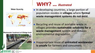 Asia Regional Planning Meeting-Efficient use of limited water resource:Safe Reuse of Wastewater (grey water) in Agriculture by Dr Mukund Patil