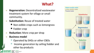 Asia Regional Planning Meeting-Efficient use of limited water resource:Safe Reuse of Wastewater (grey water) in Agriculture by Dr Mukund Patil