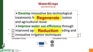 Asia Regional Planning Meeting-Efficient use of limited water resource:Safe Reuse of Wastewater (grey water) in Agriculture by Dr Mukund Patil