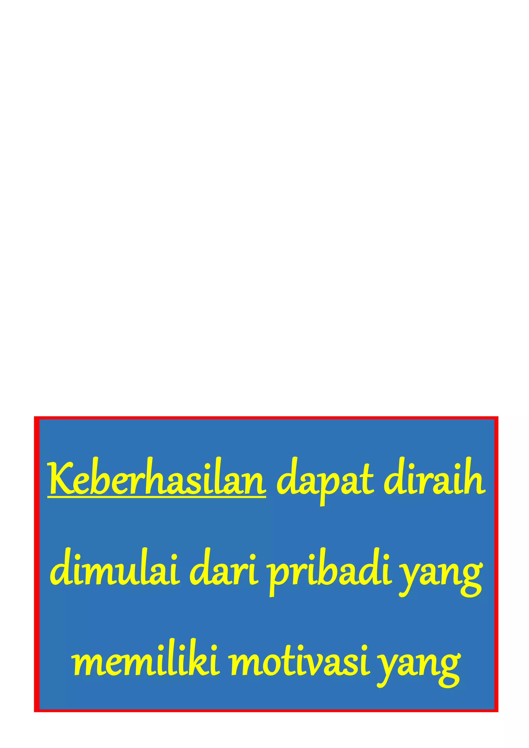 Mulailah dari diri anda sendiri | DOCX