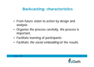 19.02, Mulder — From forecasting to backcasting