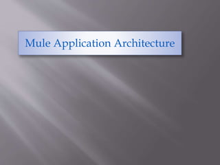Mule Application Architecture
 